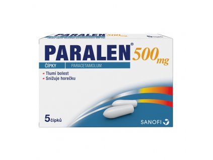 Paralen 500 mg 5 čípků