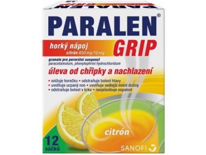 Paralen Grip hork.náp.citr.650/10mg por.