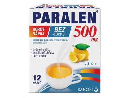 Paralen hor.nap.bez cukru 500mg por.plv.