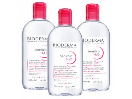 Bioderma Sensibio H2O micelární voda 3 x 500 ml