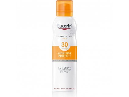 EUCERIN SUN Transparentní sprej na opalování Dry Touch Sensitive Protect SPF 30 200 ml