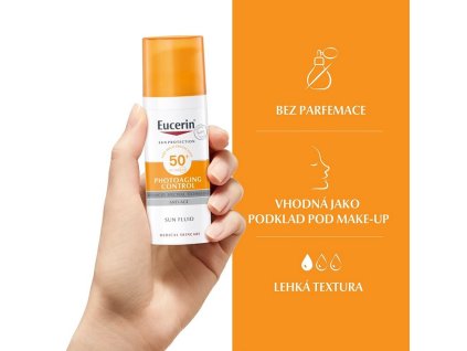 Eucerin Sun emulze proti vráskám SPF50 50 ml