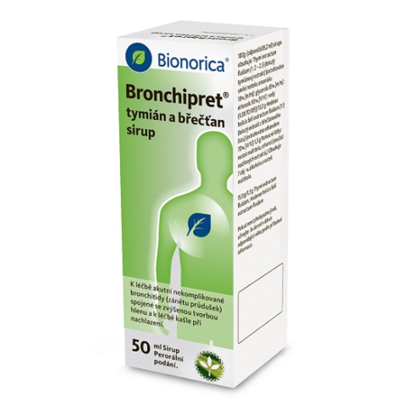 BIONORICA Bronchipret Sirup tymián a břečťan 50ml