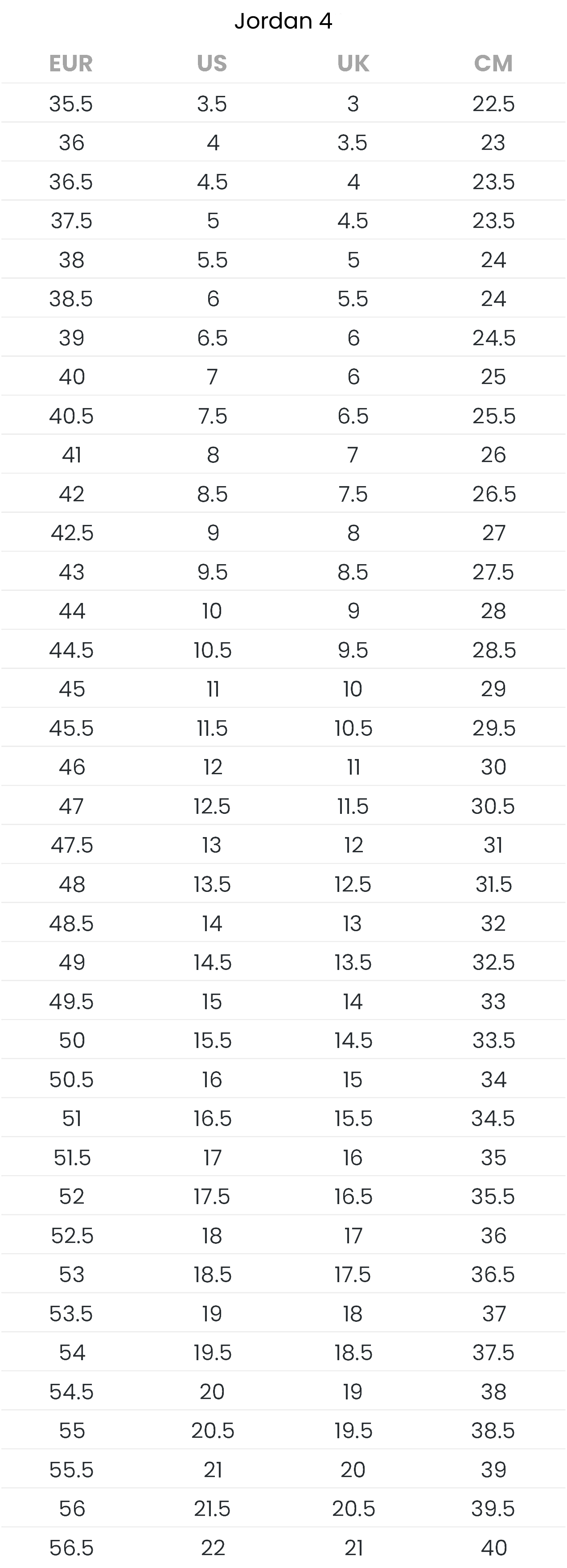 Aj4 sizing shop