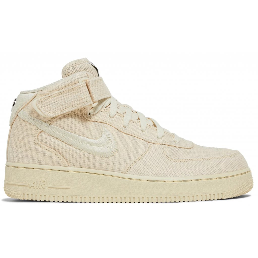 Nike Air Force 1 Mid Stussy Fossil - BBNSUPPLY