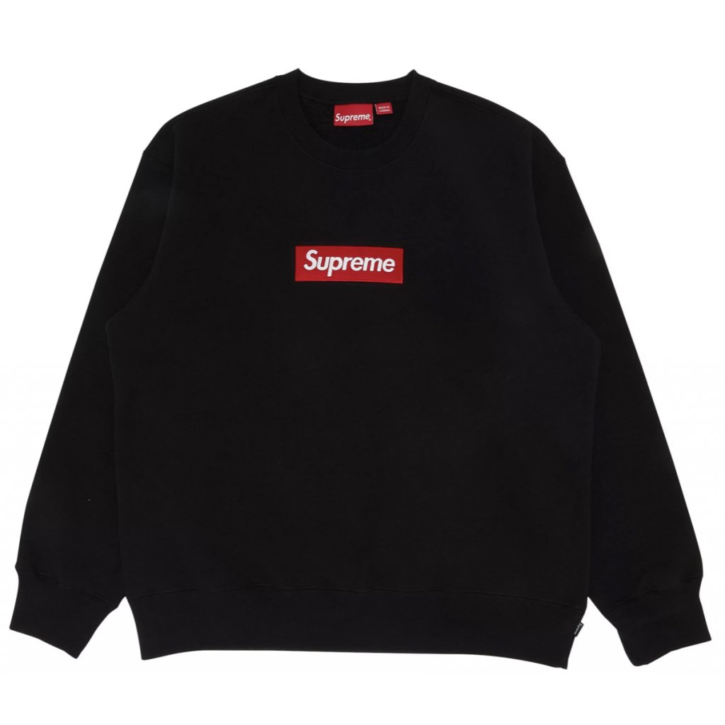 Supreme Box Logo Crewneck Black - BBNSUPPLY