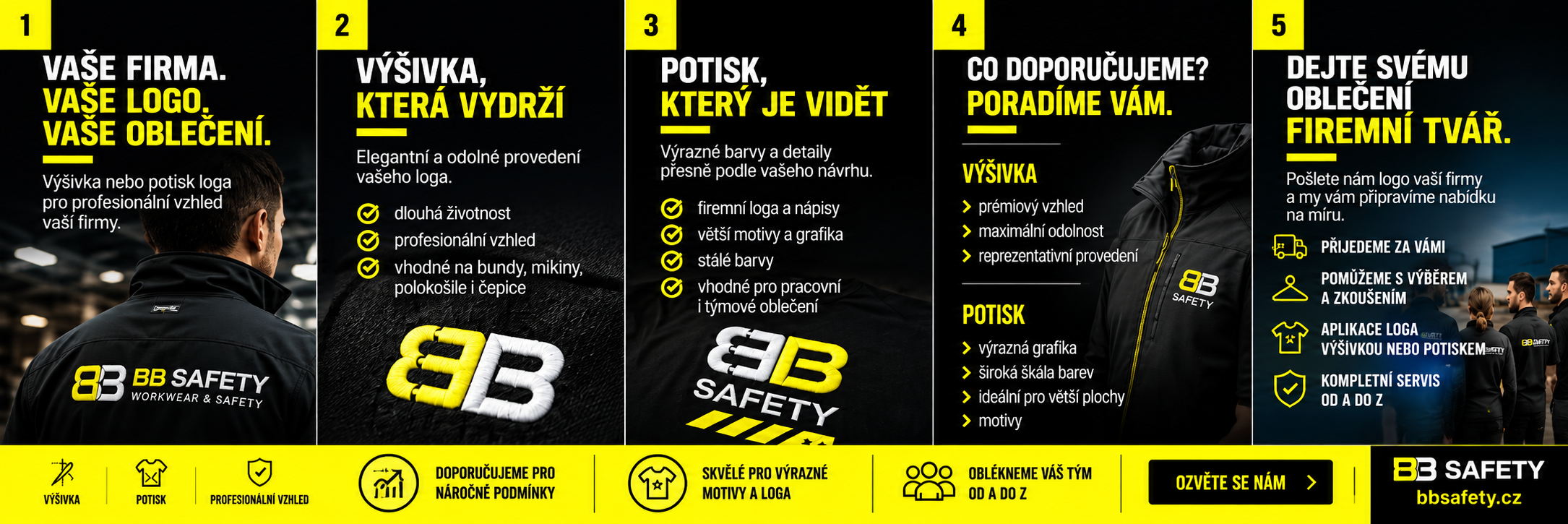 Výšivka nebo potisk loga
