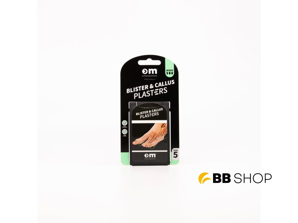Náplast na puchýře Orthomovement Blister and Callus Plasters Mix 5 Pack