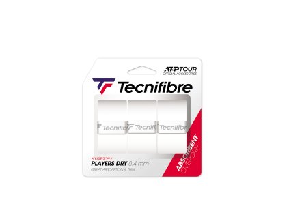 Vrchní omotávka TECNIFIBRE Players Dry bílá 3ks