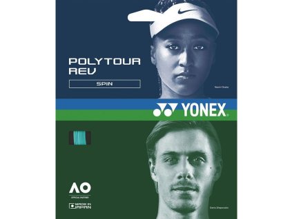 Tenisový výplet YONEX PolyTour REV 120 - 200 m - zelený