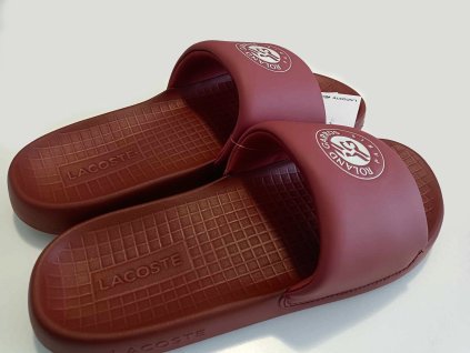 Pánská obuv LACOSTE 2025 Pantofle SS SERVE SLIDE 1.0 Roland Garros orange (RS Velikost EUR 47, Barva orange)