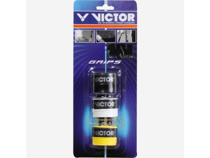 Vrchní omotávka VICTOR Overgrip Pro á3 white/black/yellow