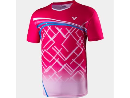 Pánské tričko VICTOR 2023 T-shirt T-20005 pink (RS Velikost S)