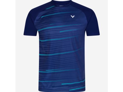 Pánské tričko VICTOR 2023 T-shirt T-33100 blue (RS Velikost XS)