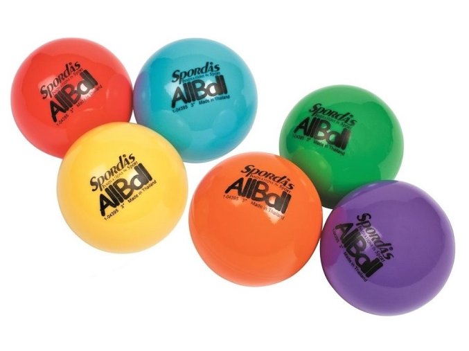 all ball set 6 ks barevnych gumovych micku 10 2 cm