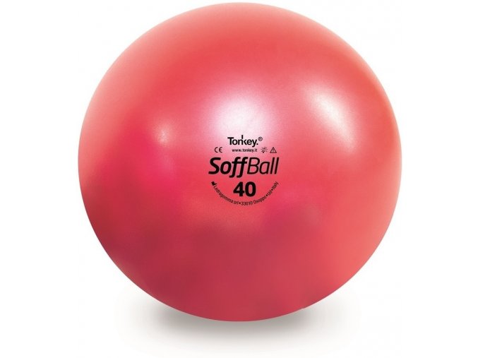 soffball maxafe 40 cm cerveny mic pilates