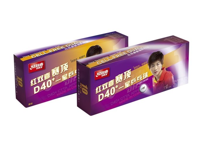 micky dhs stolni tenis plast cell free dual d40 baleni 10 ks