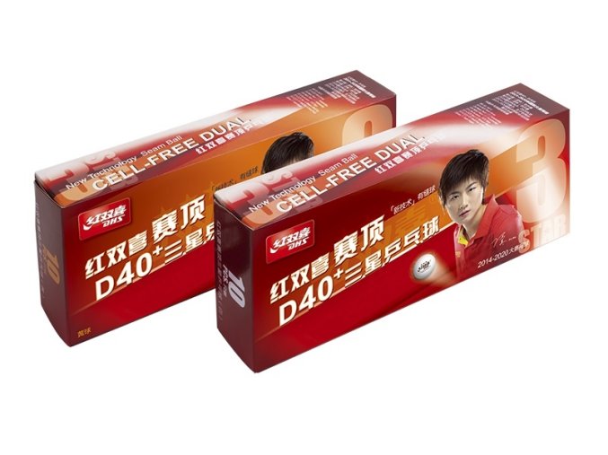 micky dhs stolni tenis plast cell free dual d40 baleni 10 ks zlute