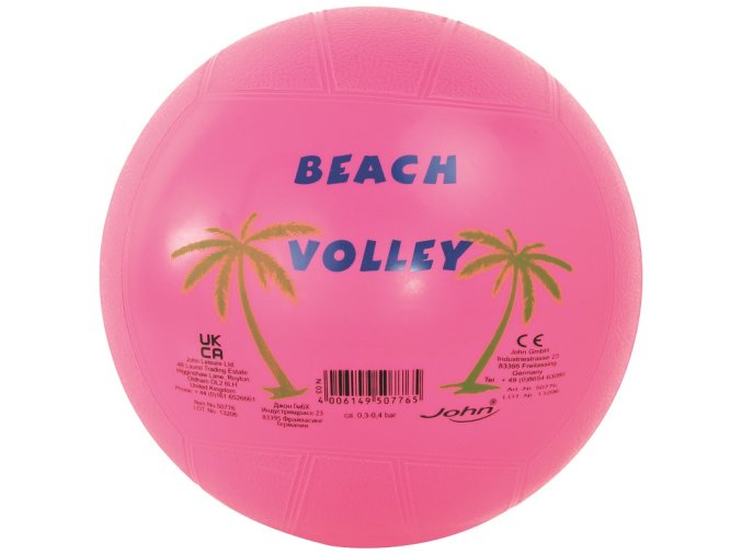 3643 2 volejbalovy mic gumovy beach neon 22 cm