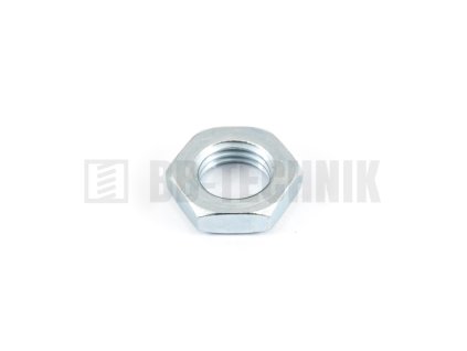 DIN 439B M 12x1,5 ZN nízka šesťhranná matica s jemným závitom