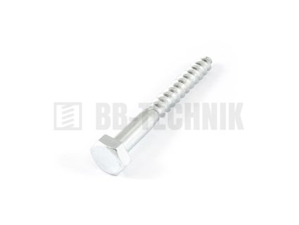 DIN 571 8x160 ZN vrut do dreva so 6-hrannou hlavou