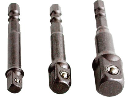 EXTOL Adaptéry SADA 3-dielna pre hlavice 1/4"-3/8"-1/2"