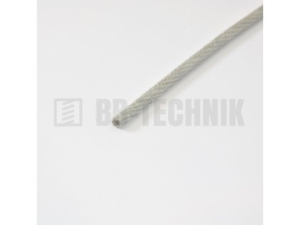 Lano oceľové 1,2/1,6mm ZN 6x7 PVC obal