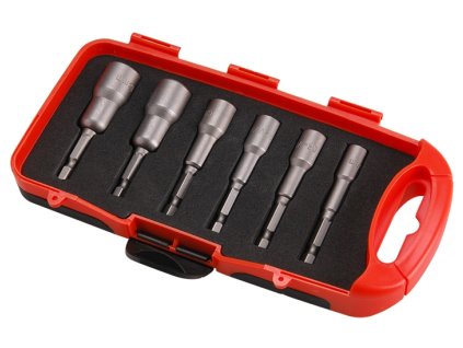 EXTOL Nástavce magnetické1/4" SADA 6-dielna 6-13mm