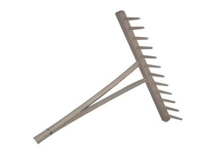 Hrable drevené s násadou 16-zubové