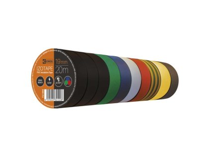 Izolačná páska 19 mm x 20 m sada farebna