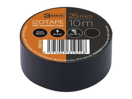 Izolačná páska 25 mm x 10 m čierna