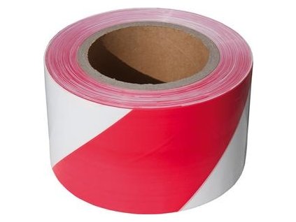 Výstražná páska červeno biela 80 mm x 250 m