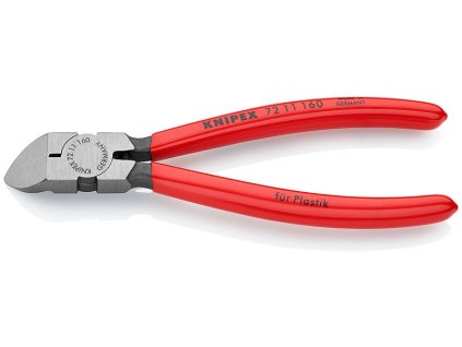 KNIPEX Kliešte cvikacie na úmelú hmotu 160mm bočné zahnuté