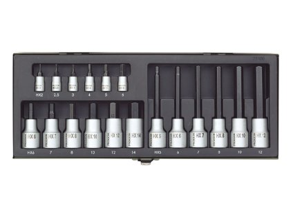 PROXXON Sada náradia 1/4"-1/2" 18 dielna hlavice imbusy