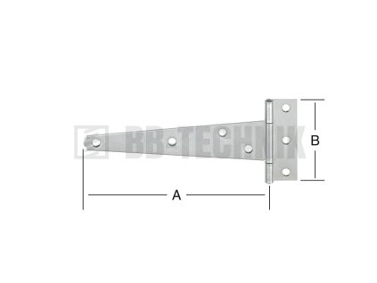 Pánt T valcovaný 200x73 mm