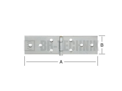 Pánt valcovaný široký 120x33 mm MS štift