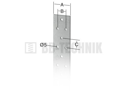 Zavetrovací pás 40x20x20x2,0 mm dĺžka 50 m