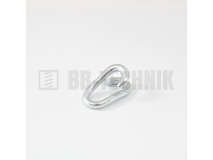 Reťazové oko zaklepávacie 4 mm ZN