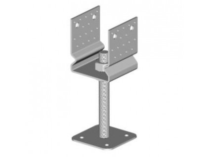 Pätka kotevná 120x120 U výškovo nastaviteľná