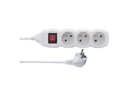 EMOS Kábel predlžovací 3m 3Z s vypínačom