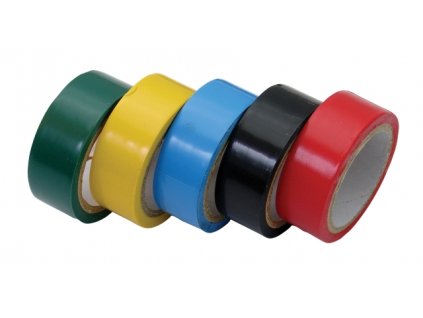 Izolačná páska 19 mm x 5 m sada 5 ks farebná