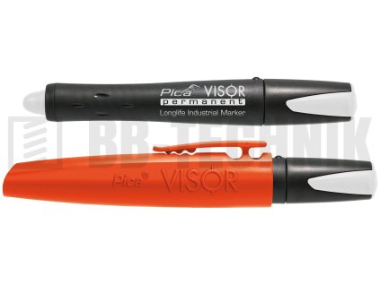 PICA Visor priemyselný voskový značkovač, oranžový luminescentný