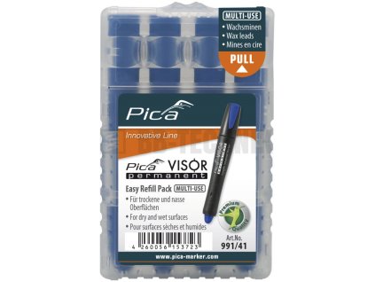 PICA Visor náhradné tuhy sada 4ks modré
