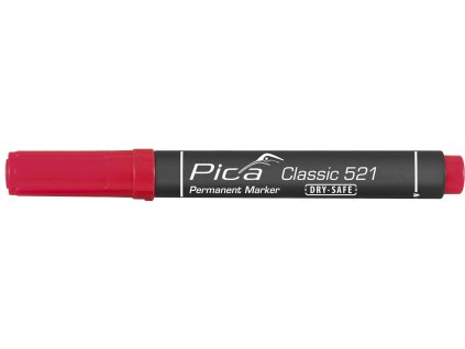 PICA Značkovač červený hrubý plochý