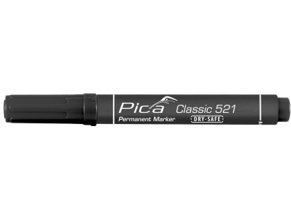 PICA Značkovač čierny hrubý plochý