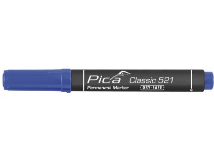 PICA Značkovač modrý hrubý plochý