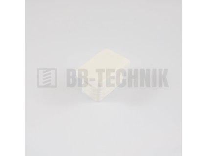 Krytka obdĺžniková 30x20 mm biela do profilu