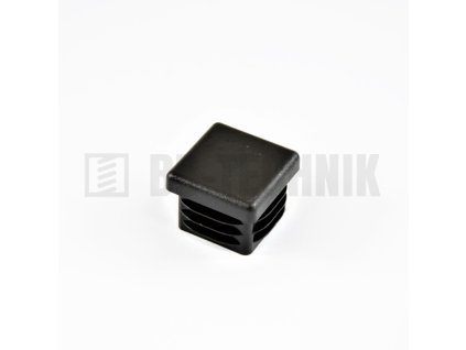 Krytka štvorcová 80x08 mm čierna do profilu