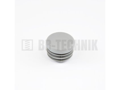 Krytka kruhová 30 mm šedá