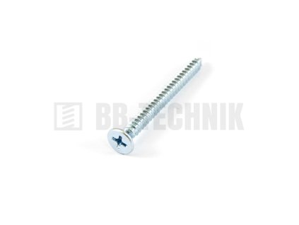 DIN 7982C 4,8x25 ZN samorezná skrutka do plechu so zapustenou hlavou s krížovou drážkou PH